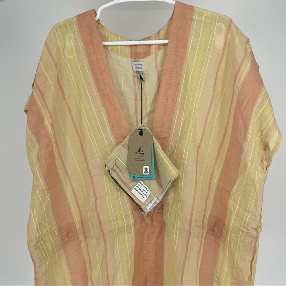 PRANA NWT MARINA BAY TUNIC COVERUP SUNSET PEACH SMALL - Picture 5 of 11